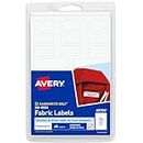 Avery No-Iron Fabric Labels, Assorted Shapes and Sizes, Washer and Dryer Safe, Non-Printable, 45 Blank Labels Total (40700)