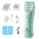 ENSSU Baby Hair Clippers, Lower Noise Haircut Trimmers for Children with Autism and Sensory Sensitivity, Babies Infant Kids Waterproof Hair Cutting Kits