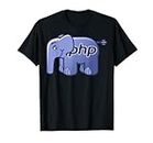 Nerd PHP Elephant Programmatore Informatico Insegnante di scienze Maglietta