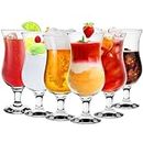 Konzept 11 - Cocktailgläser 6er Set 460ml - Transparente Eiskaffe Gläser, Milchshake Gläser & Longdrinkgläser - Ideal für Bier, Eisbecher & Coctails