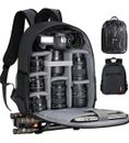 Mochila con cámara bolso de hombro impermeable estuche para Canon Nikon Sony DSLR digital