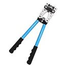 Battery Cable Lug Crimping Tool - Wire Crimper Tool for Heavy Duty,Wire Lugs Battery Terminal Copper Lugs Terminals-10, 8, 6, 4, 2, 1/0 Battery Cable Lug Crimper,Blue