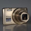 Nikon Coolpix S7000 16.0MP x20  Digital Camera Gold Like NEW + Case + SD Card 