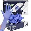 FINITEX Nitrile Disposable Gloves Medical Exam Gloves - 100 PCS Blue Latex-free Examination Chemo Food Gloves (Medium)