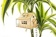 Tiny Treehouse Miniatur Baumhaus für Zimmerpflanzen Set, 3D Holz Modell, DIY Holzpuzzle, Dekoration und Geschenke, Modellbausatz aus Holz, Zimmer Deko