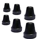 iwalk; Changing Lives Mobility Pvc Ferrule/Shoe For Walking Stick, Elbow Crutches - Pack Of 6