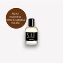 S.A.E Perfume NO.43 100ML,50ML Inspired by Dolce & Gabbana The one For Men