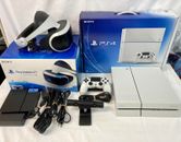 Sony PlayStation PS4 500 GB Blanco - PS VR Cámara VR Auriculares Consola de Juegos Caja Completa