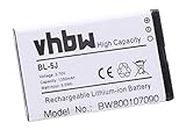 vhbw Li-Ion battery 1350mAh (3.7V) for mobile phone phone smartphone Nokia Lumia 520.2, 521, 525, 525.2, 526, 530, 530 Dual SIM replaces BL-5J