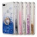 Para iPhone 8 / 7 / 6 Plus Sparkle Bling Waterfall Liquid Ring Case