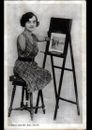 SAINT-DIE 88: DAISY Artiste PEINTRE Handicapée Denise LEGRIX sans BRAS ni JAMBES
