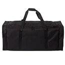 Jetstream Heavy Duty Multi Pocket Large Sports Gym Equipment 3-Pocket Travel Duffel Bag (42 Inch, Black)