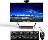 All-in-One PC 23.8" Desktop Computer with Core i7-4785t 512GB SSD 16GB RAM, All-in-One PC Computer 360°Adjustable Webcam, Charging Panel, Supporting Dual-Band WiFi, Bluetooth 4.2,Black