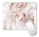 IMAYONDIA Mouse Pad, Rose Gold Marble Mouse Pad, Custom Gaming Mouse Pads with Designs, Modern Marbling Mousepad, Portable Office Non-Slip Rubber Base Wireless Mouse Pad for Laptop Mat