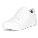 Kraasa ReviveRetro White Sneakers for Men|Casual Shoes for Men|Streetwear Fashion Sneakers for Men White UK 9