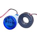 Microtail Direct AC Voltage+Current Meter LED Display Voltmeter-Ammeter Range 600V, 0-100A,(BLUE)