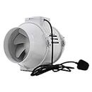 VENTS UK 100 mm Low Noise 4 inch Hydroponic Inline Intake Mixed Flow Duct Ventilation Fan for Grow Tent Room