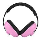 Akozon Baby Noise Canceling Earmuffs, Baby Ear Muffs Noise Canceling SNR 27 DB (Noise Reduction Rating Kids Headphones (Pink)) Ear Headphones with Shield Suitable for Babies Under 2 Years Old