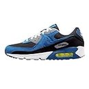 Nike Air Max 90 Mens Shoes, Black/Atlantic Blue, 8