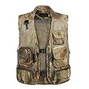 Inzopo Men Outdoor Sport Multi-Pocket Mesh Vest Fly Fishing Photography Hunting Shooting Travel Quick-Dry Jacket Waistcoat - Desert Camouflage, M
