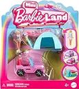 Barbie Mini BarbieLand Doll & Toy Vehicle Sets, 1.5-inch Barbie Doll & Iconic Toy Vehicle with Color-Change Surprise (Styles May Vary)