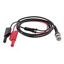 Optimuss BNC Q9 to Dual 4mm Stackable Shrouded Banana Plug Test Leads Probe Cable