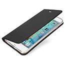 SmartLike Slim Magnetic Card Holder Stand Leather Flip Case Cover for iPhone 5 / iPhone 5s - Black