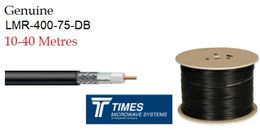LMR-400-75-DB Direct Burial coaxial 75 Ohm Low Loss coax Cable - Times Microwave