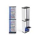 Video Game Storage Stand Tower for PS5/ PS4/ PS3/ Xbox Series S & X/ Xbox one Game, Universal Game Disc Holder Vertical Stand Organizer Tower