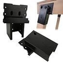 CYEAH 2 Pcs Deer Stand Brackets, 4x4 inch Compound Angle Brackets with Powder Coated, Platform Bracket for Deer Stand Hunting Blinds Shooting Shack