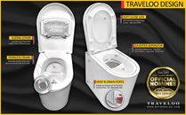 Traveloo Modern Eurostyle 12V Urine Diverting / Separator Toilet + Carbon Filter
