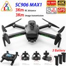 ZLL SG906 MAX1 Professional Drone FPV 3-Axis Gimbal 4K HD Camera Quadcopter 3KM