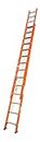 Simpli-Magic 28' Fiberglass Extension Ladder, 28-Foot, Strong Load Capacity, Orange