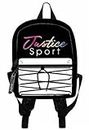 Fiinix Justice 6.5L Mini Girls Backpack | Dual Zipped Compartments, Padded Back & Adjustable Shoulder Straps | Ideal for School, Leisure, Lunch, Beach, Travel & Day-to-Day Use | Black/White