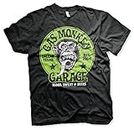 Fast N' Loud Officially Licensed Gas Monkey Garage Green Logo Mens T-Shirt (Black), Small