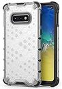 Glasgow | for Samsung Galaxy S10e Honeycomb Dual Layer Hard Back Bumper Case Cover for Samsung Galaxy S10e - Transparent