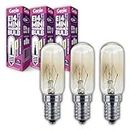 [Replacement] 15W E14 Small Tubular Incandescent Glass Light Bulb 230V (Pack of 3) for Australian Scentsy Mini Warmers | 2700K Warm White | Dimmable | Pygmy/Small Edison Screw (SES) Base