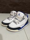 Nike Air Jordan 3 Shoes Retro Racer Blue White Kids Size 11C 429487-145