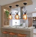 Avior Luster Glass Deer Shape Hanging Light for Bedroom, Pendant Lamp for Living Room and Restaurants Lights (Pack of 3)