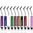 KING OF FLASH Capacitive/Resistive Touchscreen Mini Stylus Pens, Stylus on a String, Comes With 10 Different Colored Styluses (10 Mini Stylus)