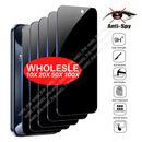 BULK Privacy Screen Protector Tempered Glass Lot For iPhone 15 14 13 12 11 Pro 8