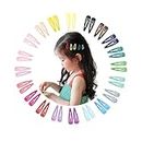 MAYCREATE 40 Pcs Hair Clips for Girls Kids Metal Snap Barrettes Cute Mini Hair Clips for Baby Girls Candy Color Hair Accessories