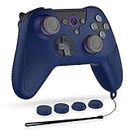 Case for Luna Controller, Alquar Silicone Case Cover for Amazon Luna Controller, Anti-Slip/Shockproof/Dustproof Skin Protective Cover for Luna Game Controller- with Lanyard /Thumb Grip Caps (Blue)