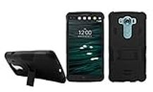 LG V10 Case, NEM® [Heavy Duty] **Tough Rugged** Hard Shock-Resistant Hybrid Cover Dual Layer Kickstand Case Ultra Durable Protective Phone Case for LG V10 (Black)