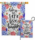 Love and Laughter Garden Flag Sweet Home Expression Decorative Yard House Banner