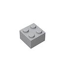 TTEHGB TOY Classic Building Bricks 2 x 2 100 Piece, Creative Play Set - 100% Compatible with and All Major Brick Brands 3003(Colour:Light Gray)
