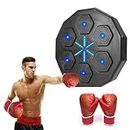 Fulluky Music , Music Electronic Boxes Wall Target Boxing Machine, avec 6 lumières et capteur Bluetooth, appareils d'entraînement à la boxe avec gants de boxe (gants adultes A)