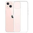 Amazon Brand - Solimo Silicone Mobile Case for Apple iPhone 13 (Clear)