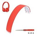 Solo 3 Headband Accessories OEM Quality Solo 2 Headband Replacement Parts Compatible with Beats by Dre Solo3 Wireless/A1796 Solo2 Wired/Wireless(B0518/B0534) On-Ear Headphones (Red)
