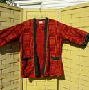 Vintage Penneys Towncraft Plus Red Asian Dragon Light Jacket Open Cover LG 36 